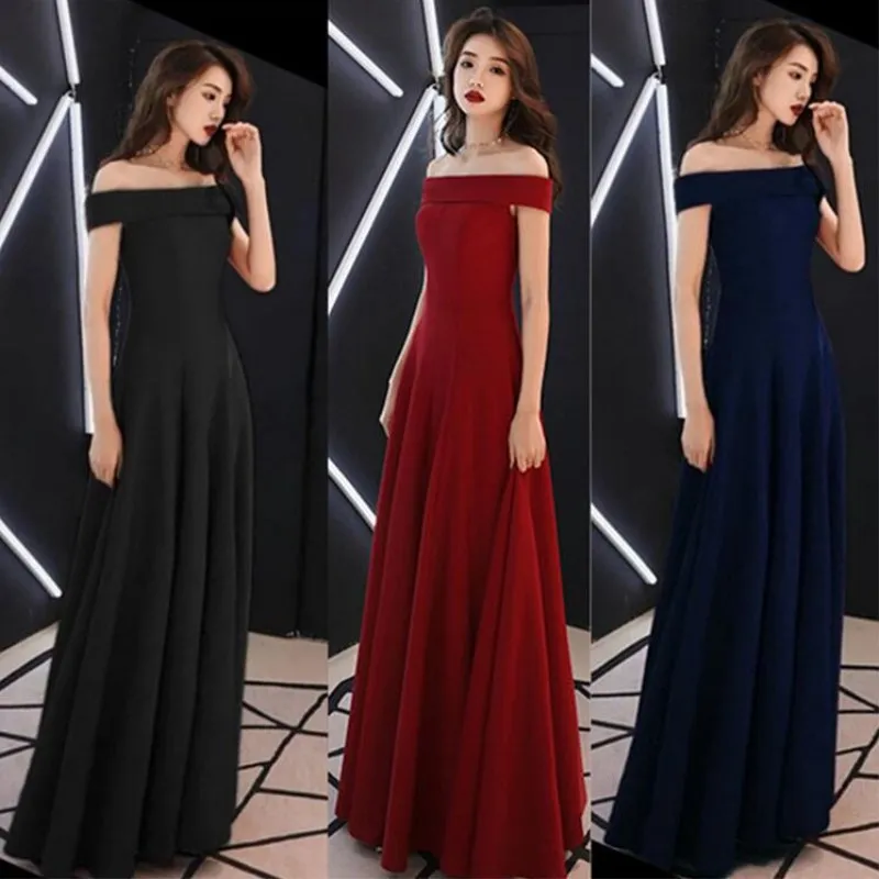 Элегантное Длинное Платье хост на ежегодную встречу 2019|Женские платья| |