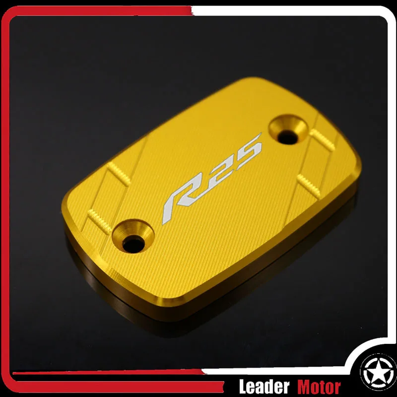 Gold Logo R25 Для YAMAHA YZF-R3 YZFR3 YZF R3 YZF-R25 YZF R25 MT-03 MT-25 MT 03 MT 25 передний тормозной цилиндр Крышка Резервуара - Цвет: Gold Logo R25