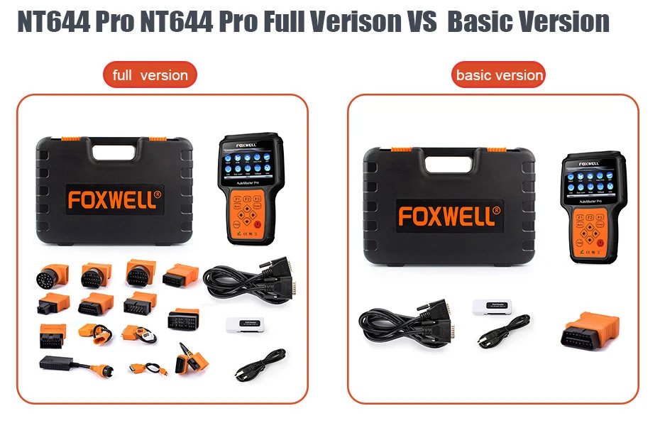 Foxwell NT644 автомобильный OBD2 автомобильный сканер OBD полная система ABS подушка безопасности диагностический инструмент SAS масляный Сервис Сброс EPB OBD 2 сканирующий инструмент