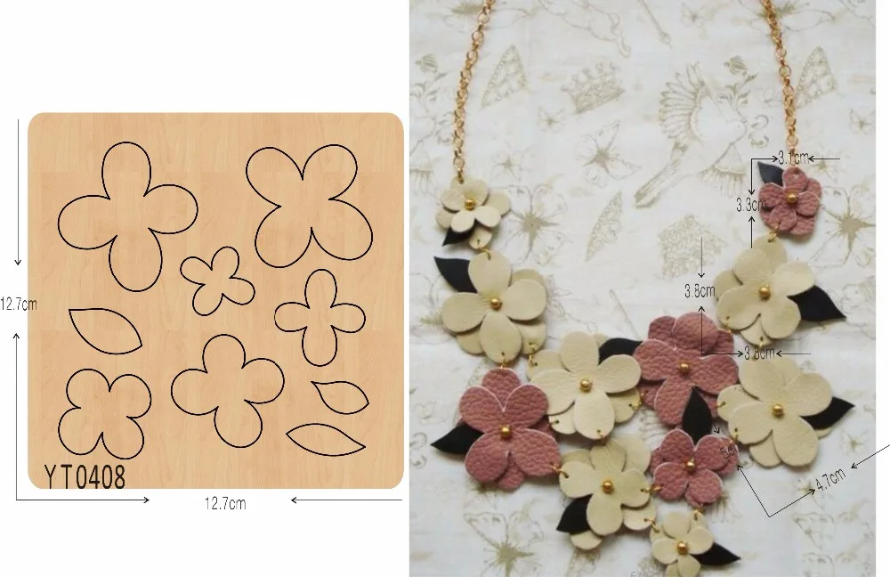 Скрапбук вырезанное небо модное ожерелье-1 DIY новая деревянная форма режущие штампы для скрапбукинга Толщина/15,8 мм/YT0408