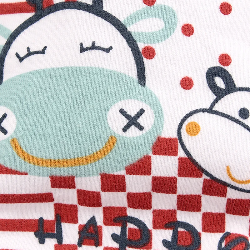 4 шт. Детские Мультяшные нагрудники корова Детская бандана хлопок Двусторонняя