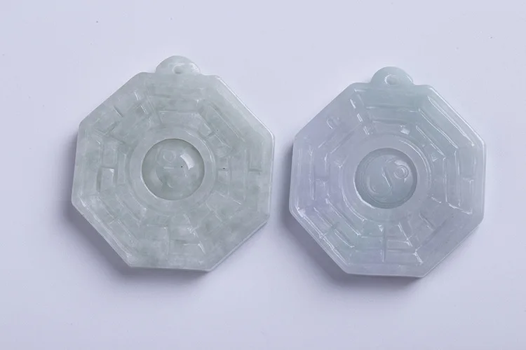

Grade A Natural The Eight Diagrams Ice Jade Charm Jewelry Fine Gemstone Pendant Jewelry For Women&man Gifts Drop Shipping