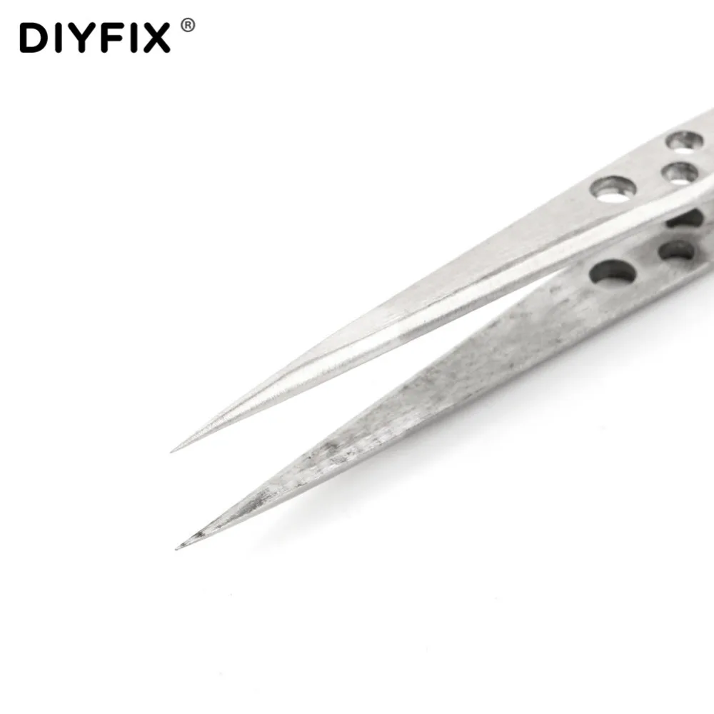 Пинцет DIYFIX из нержавеющей стали прецизионный Антистатический пинцет с прямыми