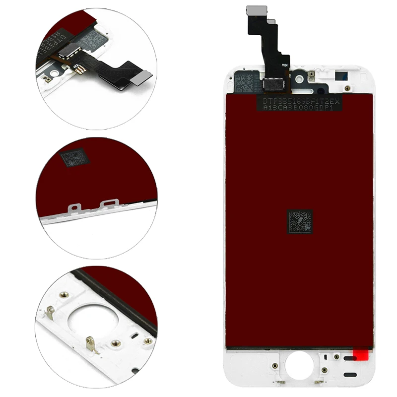 5 шт./лот для iPhone 5S ЖК-кодирующий преобразователь сенсорного экрана в сборе