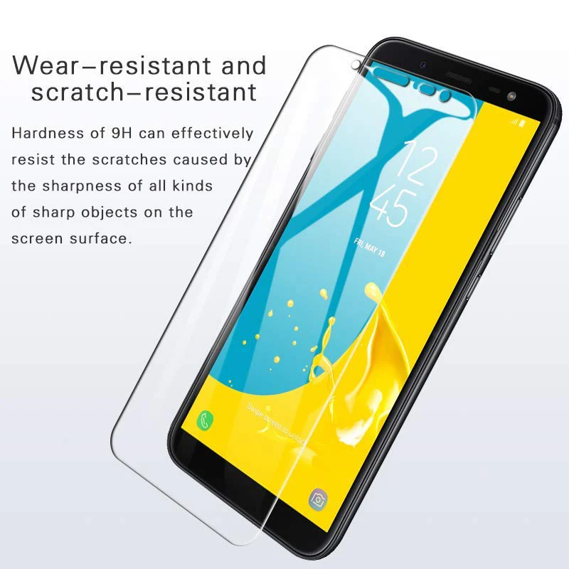 Закаленное стекло 9H для Samsung Galaxy A7 2018 2016 A6 A8 Plus J4 Core J6 A750F J600F A600F A530F защитная пленка