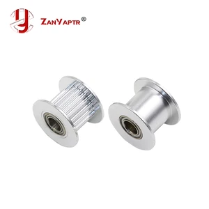 Шкив GT2 20 с зубцами или без зубцов, шкив холостого хода с зубцами, зубчатый редуктор, отверстие 5 мм для ремня GT2, ширина 10 мм для 3D-принтера, 1 шт.