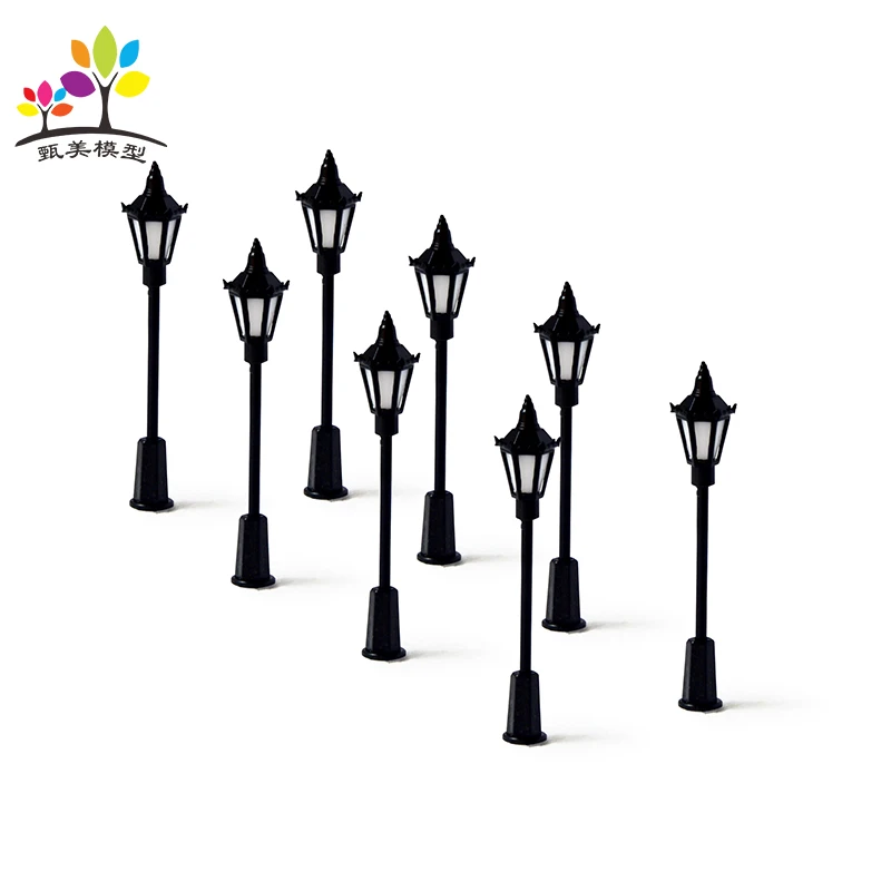 20 Pieces/lot LED Plastic Model Lamp Single-Head Urban Road 3v |