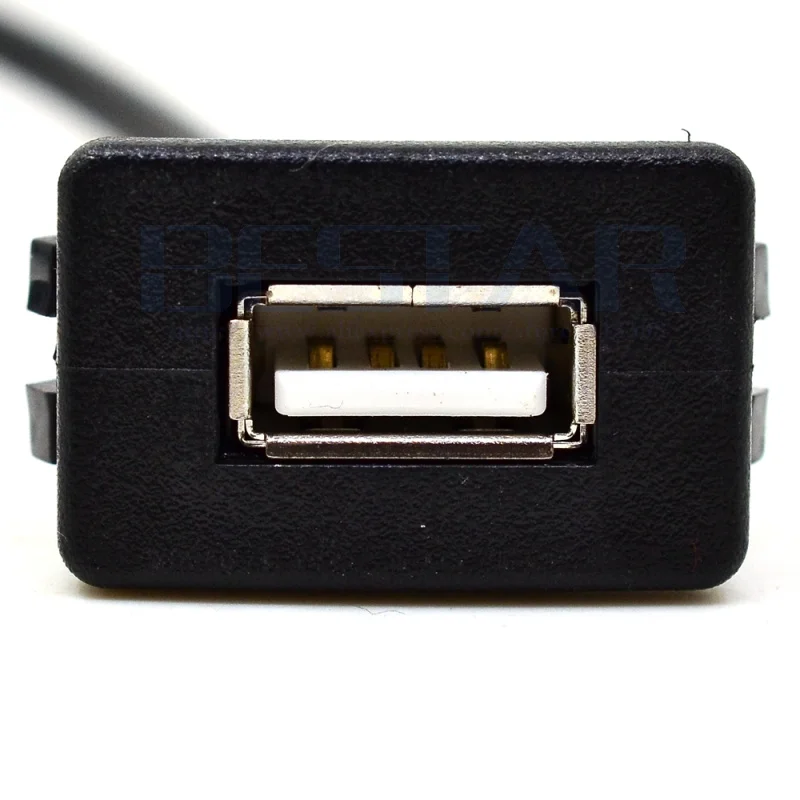 3FT Square Single Port USB 2.0 A Male to Female Flush mounted Socket Extension Panel Cable for Car Motorcycle Dashboard 1m | Электроника