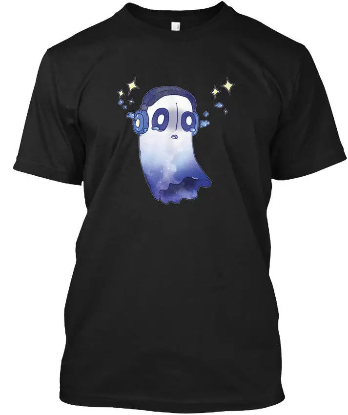 Фото Napstablook Популярные Tagless Tee T-Shirt100 % хлопок повседневное печати короткий рукав Napstablook Популярные Tagless Tee T-Shirt100 % хлопок повседневное печати короткий рукав