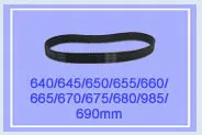 LUPULLEY 1 шт. HTD5M Ремень ГРМ 1780/1790/1800/1870/1880/1895/1945/1960/2000/2050/2100 мм Длина приводной ремень 15/20/25 мм Ширина