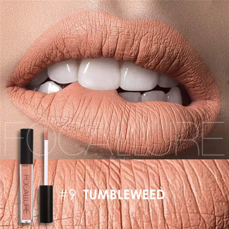 FOCALLURE Lasting Matte Lipstick Waterproof Lip Liquid Pencil Gloss Makeup | Красота и здоровье