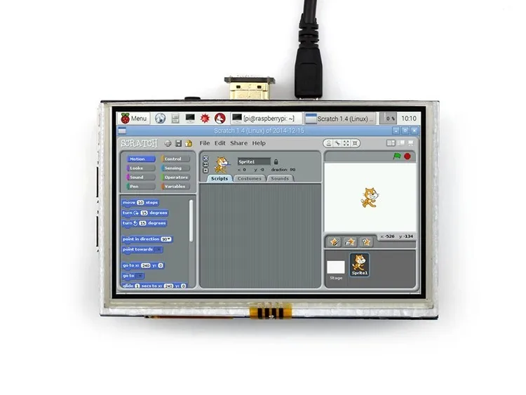 5 дюймовый сенсорный ЖК экран 800x480 дисплей для arduino Raspberry Pi Pi2 Model B + A популярный по