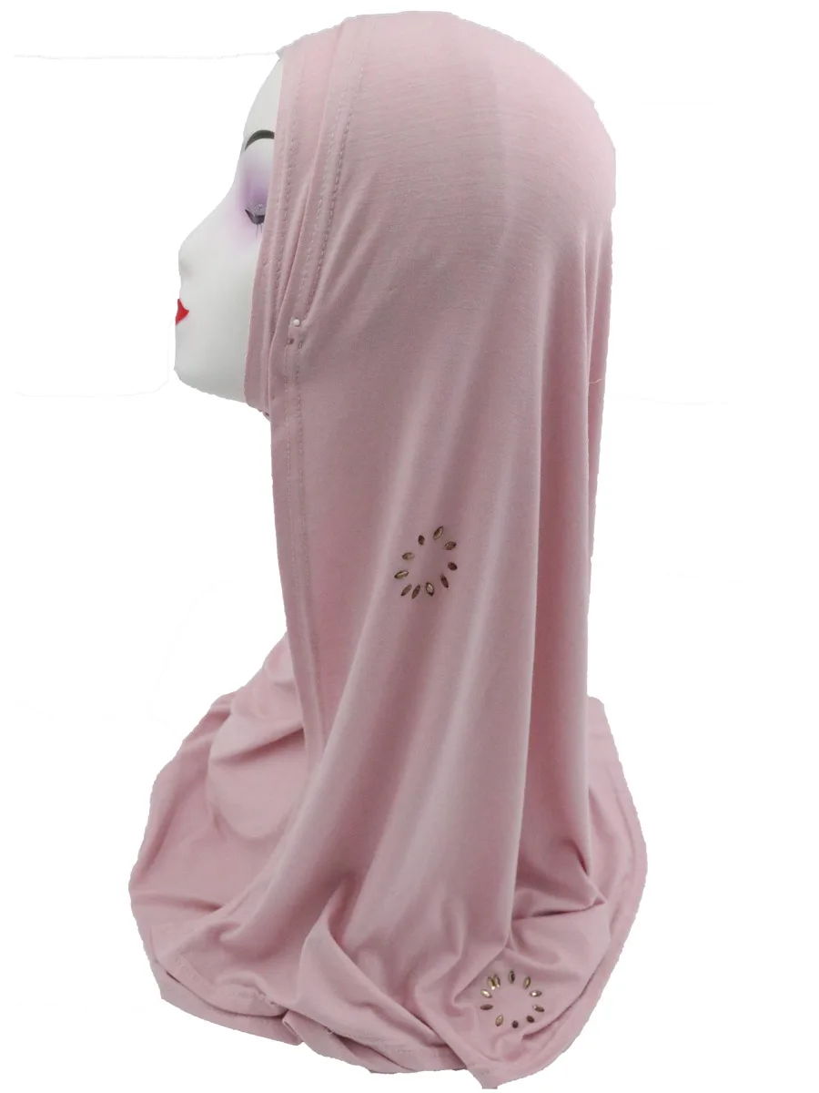 Можно выбрать цвета, Просверленный хлопковый шарф, Женский вязаный мусульманский шарф с блестками, осенне-зимний длинный шарф для мусульманки