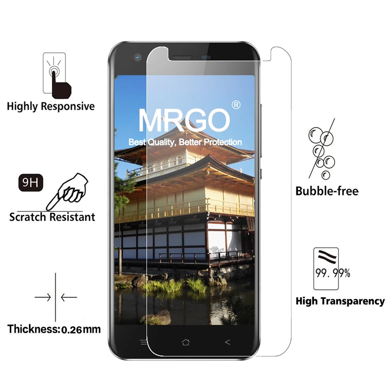 10 шт. MRGO закаленное стекло для Blackview A7 на экран протектор 2.5D 9 H телефон защитная