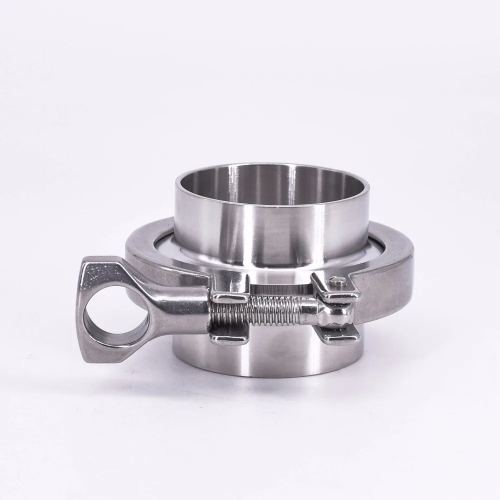 2 &quotTri Clamp x 51 мм труба OD + PTFE Лента SUS304 санитарный фитинг Tri Union Set Homebrew|Крепления| |