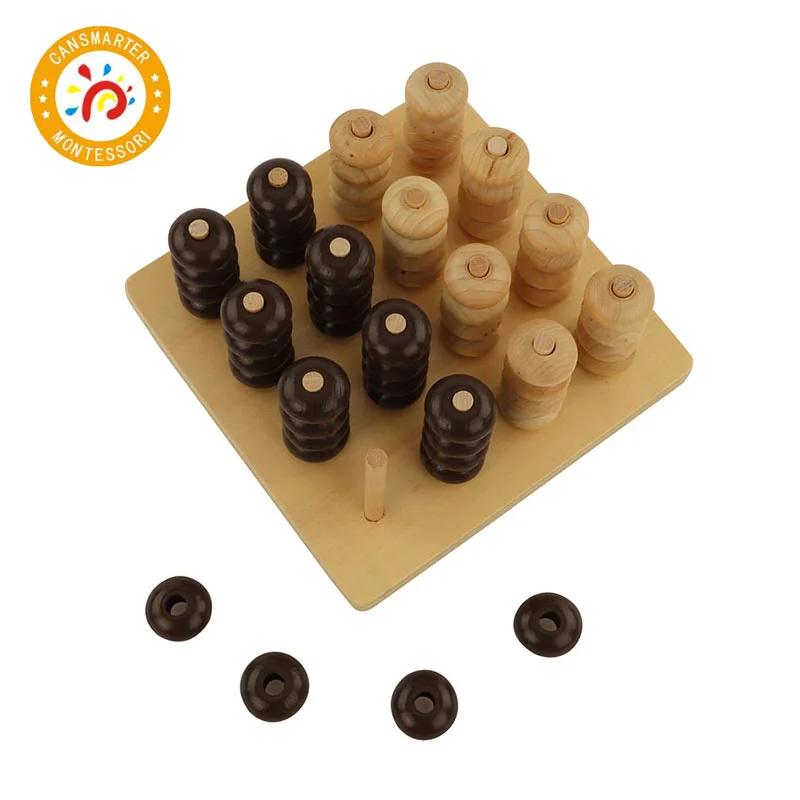 

Baby Toys Montessori Wooden Material Chess Board Math Educational School Baby Puzzle Games Early Learning Toys for Children