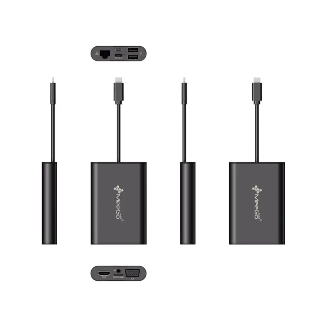 Usb type C концентратор адаптер с HD черный 1000 m lan мультимедиа 4 k x 2 k/30 hz интерфейс 15 V/3A