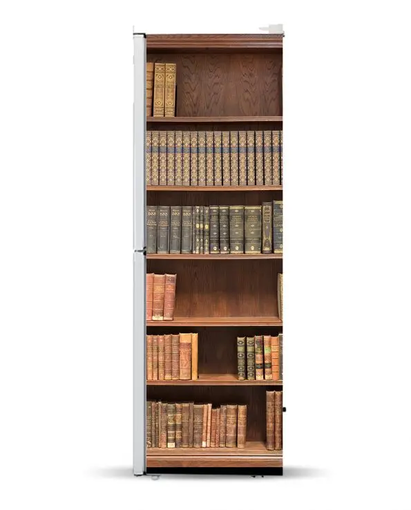 3D книжная полка книжный чехол самоклеящаяся посудомоечная машина холодильник замораживание стикер художественная дверь холодильника обои-покрытие
