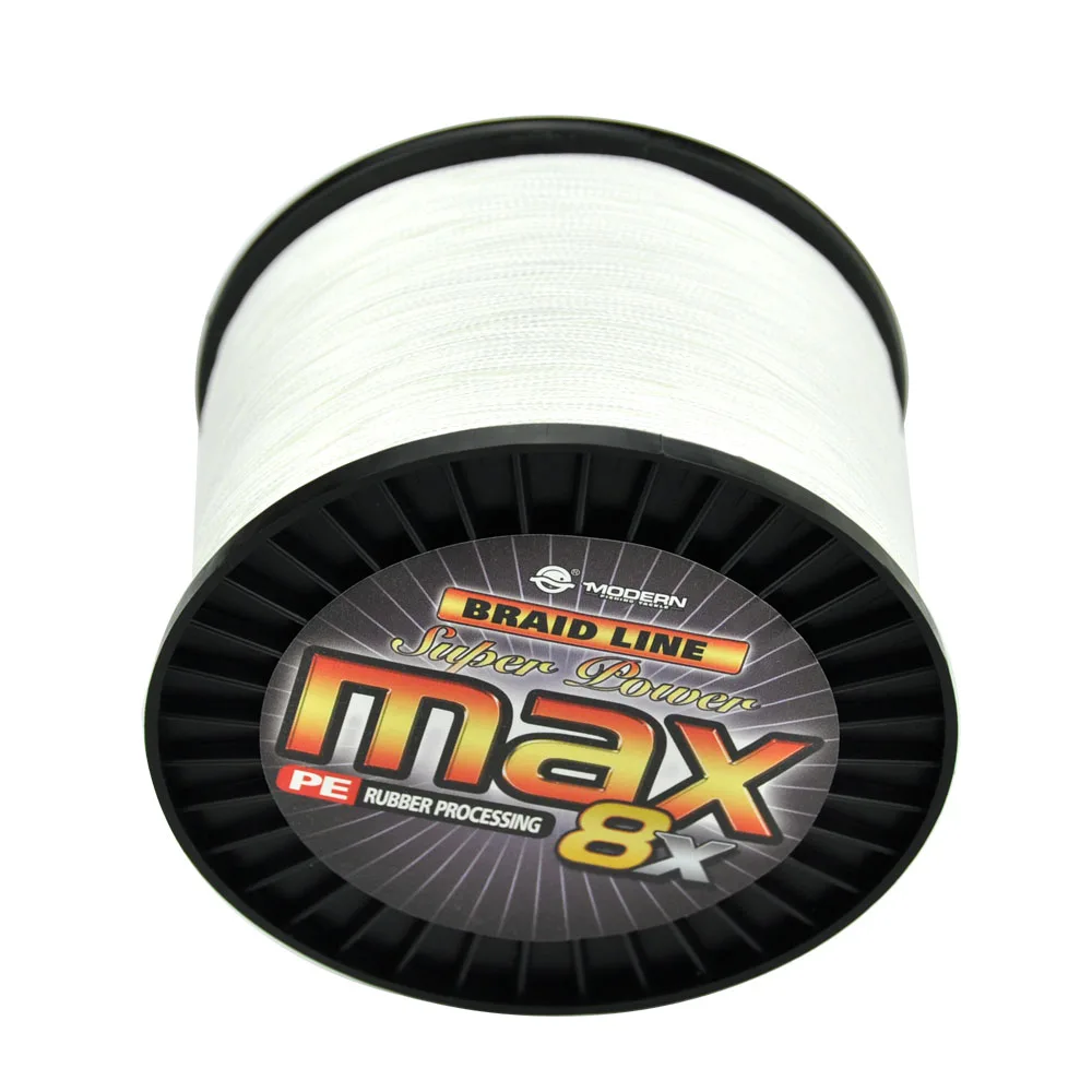 Современная плетеная рыболовная леска марки 1000 м MAX8X многонитевая PE