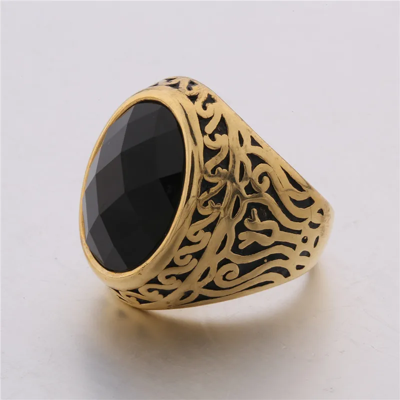 MOLIAM мужские кольца черные/синие камни ювелирные изделия из нержавеющей стали