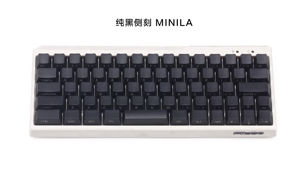 Черная PBT пустая белая серая механическая клавиатура filco minila воздушная Толстая PBT белая боковая печать keycap cherry mx OEM blac 3u sapcebar
