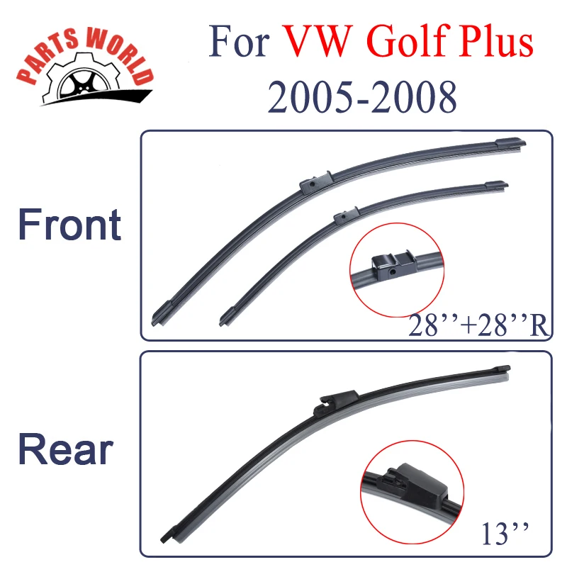 Щетки стеклоочистителя передние и задние для VW Golf Plus 2005 2006 2007 2008|wiper blade|rear wiper bladerear