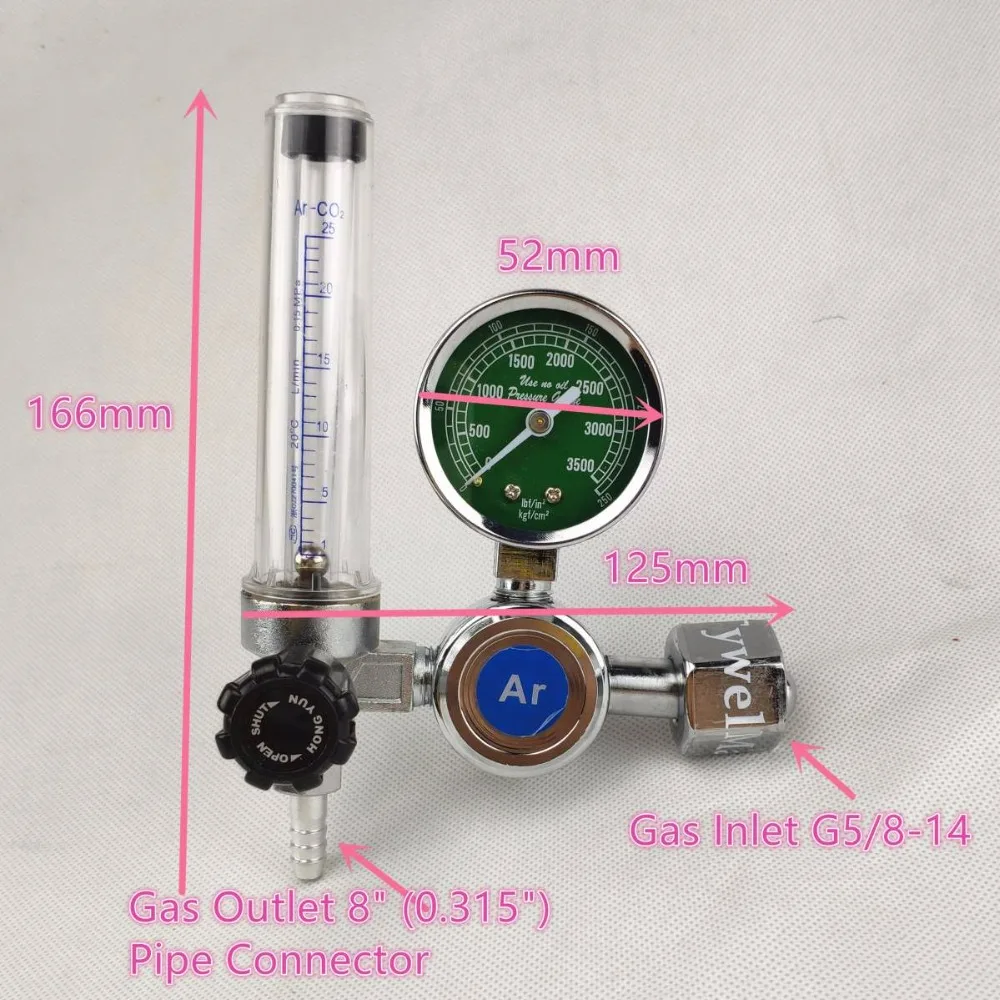 Расходомер газа для MIGMAG TIG сварки 0-25 МПа аргон CO2 гелий азотный газометр Guage (art.: 7a98a6d79) - 7a98a6d79