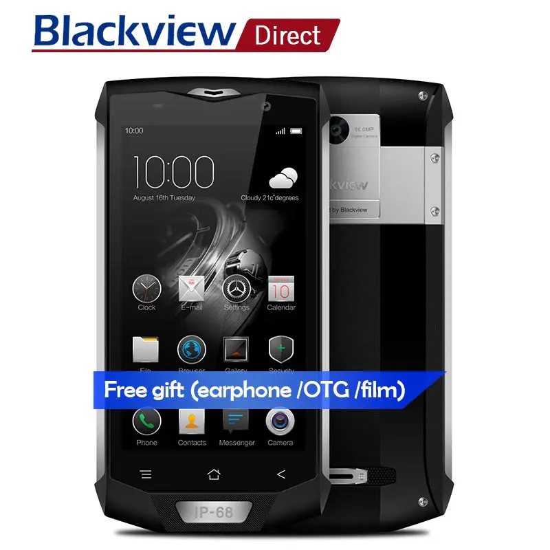 Blackview BV8000 Pro IP68 Водонепроницаемый телефон 5 0 дюйма FHD 6 ГБ Оперативная память 64 Гб