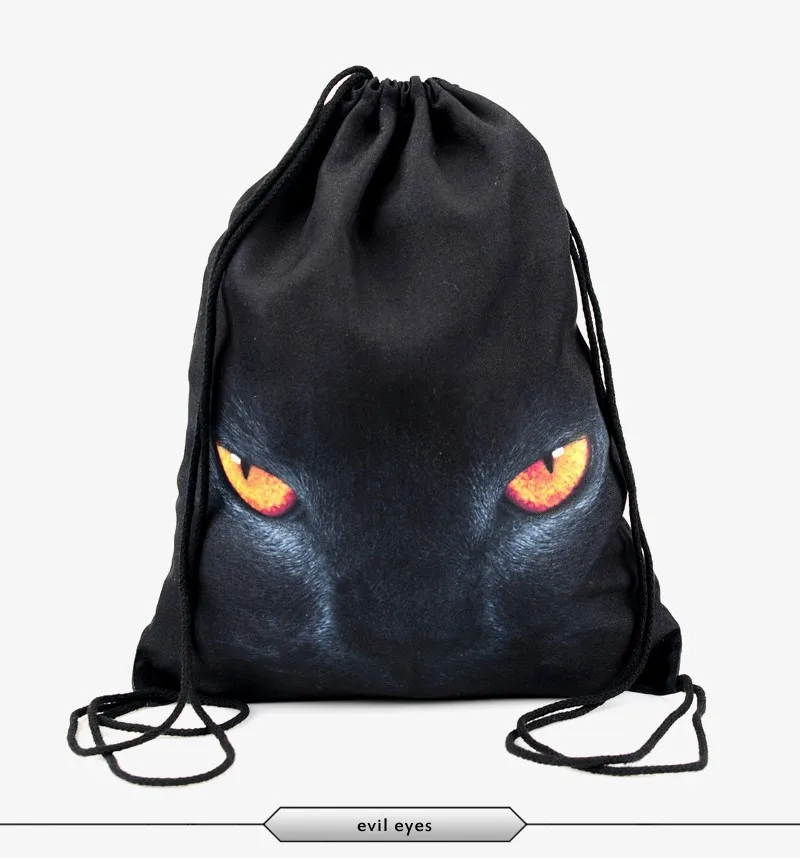 Высокое качество женщин Daypacks печать мешок для пляжа Mochila Feminina Harajuku шнурок сумка