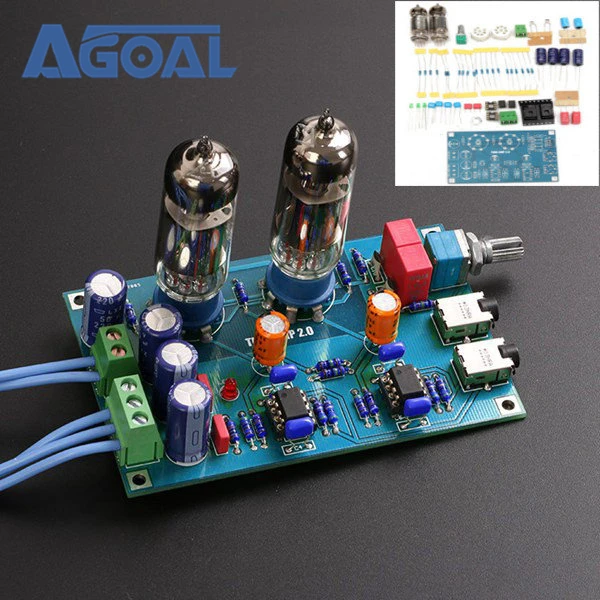

DIY Class A 6J3 HIFI Headphone Amplifier Vacuum Tube Preamplifier Kit