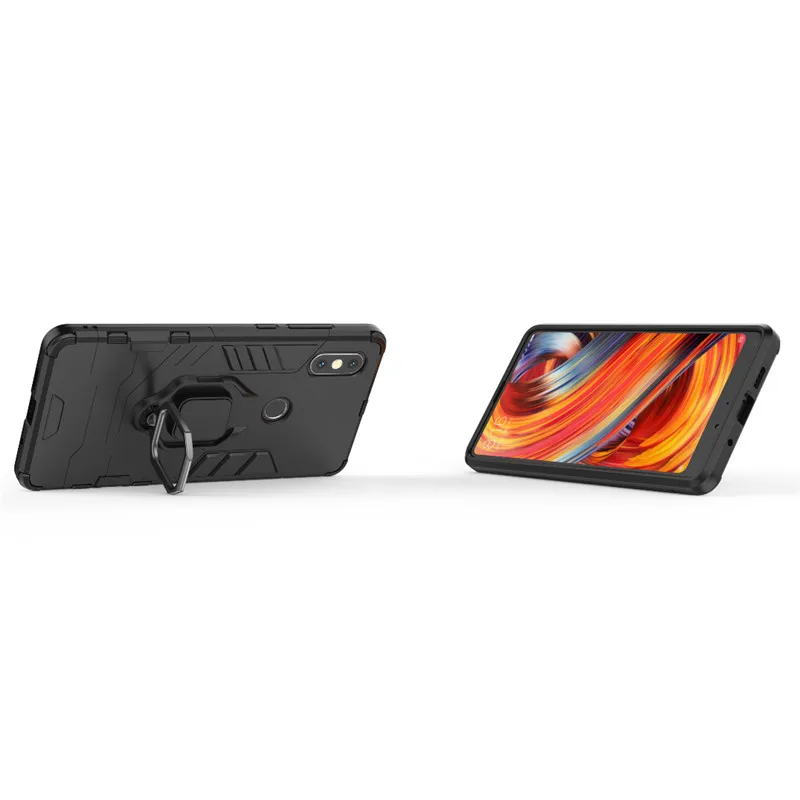Для Xiaomi mi Mix 2s mi x2s чехол, противоударный Гибридный чехол-подставка с кольцом на палец, чехол для Xiaomi mi Mix 2 S