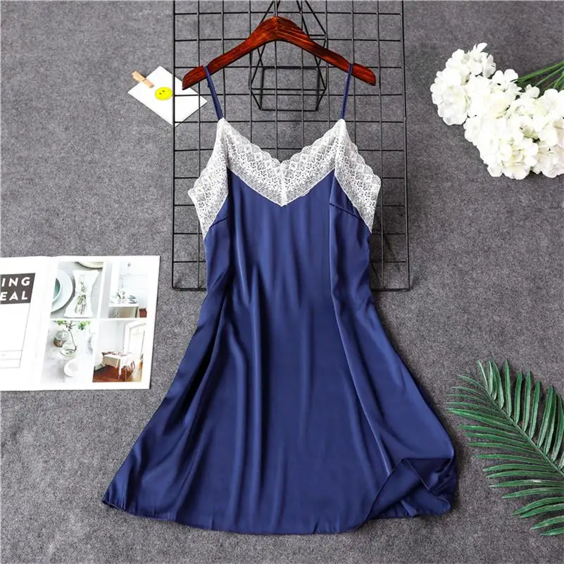 Style 23 4 шт. женские сексуальный прозрачный шелк сатиновая Пижама женская пижама с кружевами комплект, одежда для сна, одежда для дома, одежда для сна, для Для женщин - Цвет: Style 23