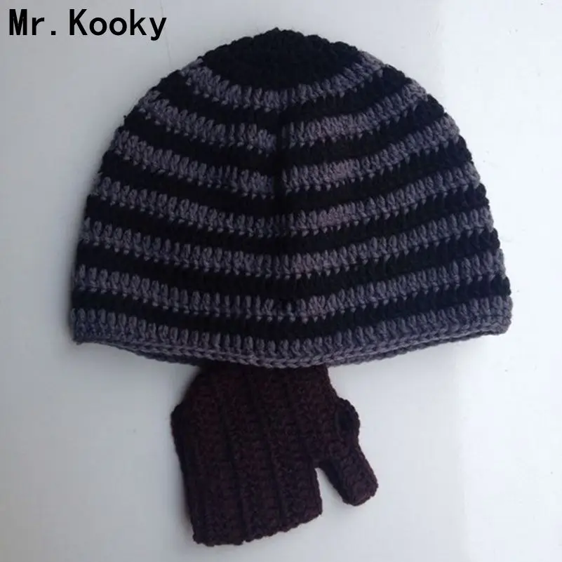 Забавная крутая вязаная шапка Mr.Kooky для взрослых ручной работы косплея и бороды