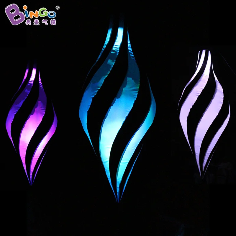 値段 Led照明5フィート/6ftインフレータブル装飾ぶら下げスパイラル形状ライト素敵なウェディングパーティーステージ装飾