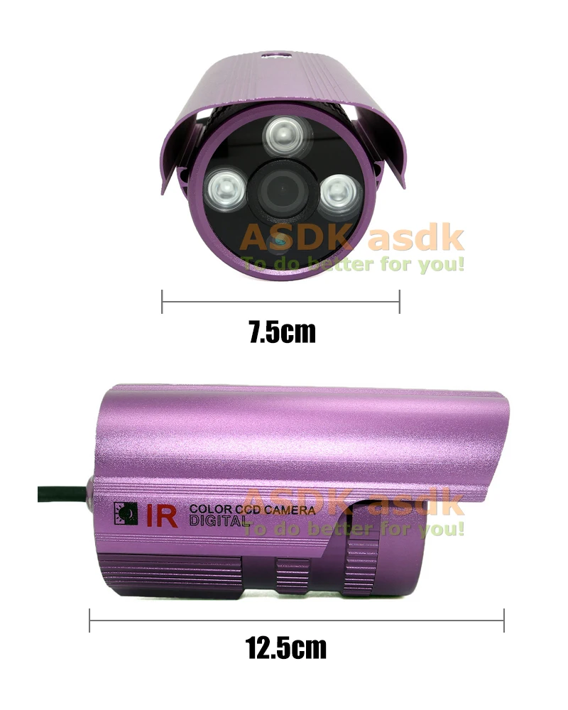 Водонепроницаемая 720 P/1080 P CCTV AHD камера LED IR Bullet 1.0MP/2.0MP наружная Ночная система безопасности видео наблюдение