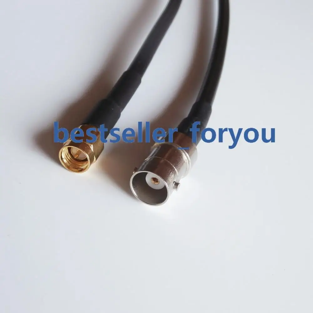 Разъем BNC Мама папа SMA радиочастотный коаксиальный кабель RG58 50 см 20