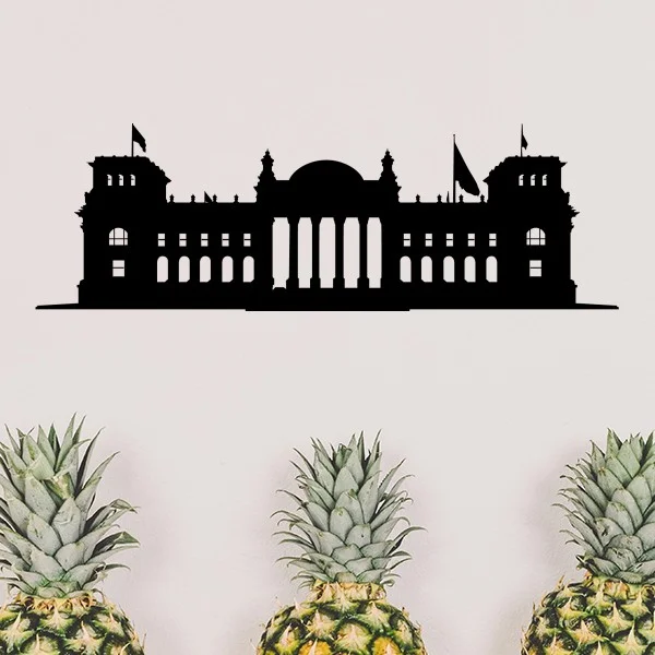 Немецкое известное здание достопримечательность архитектура иллюстрация узор