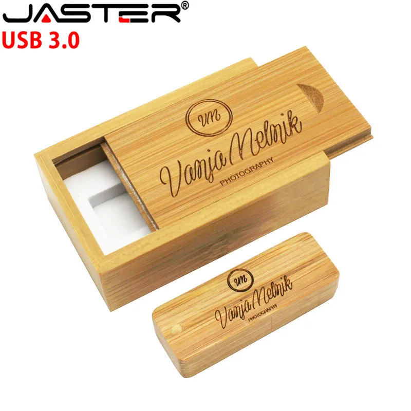 

JASTER USB 3.0 natural wooden usb + packing box USB flash drive wood pendrive 4G 8GB 16GB 32GB u disk photography wedding gifts
