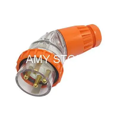 

500VAC 32A IP66 3P+E 3 Phase Angled Industrial Electrical Plug Connector