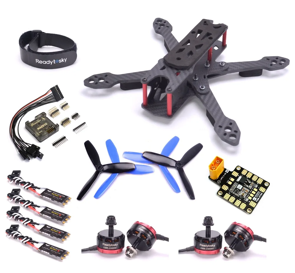 Марсианская рептилия IV рама 220 мм RS2205 2300KV 3-4s мотор Littlebee Весна 20A BLHeli_S ESC NAZE32 управление полетом Дрон комплект
