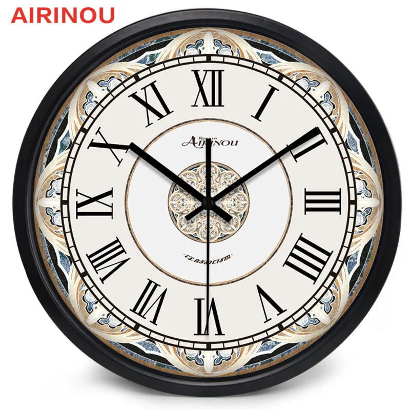 

Airinou Rome Retro Luxurious Decoration Home Decoration Wall Clock