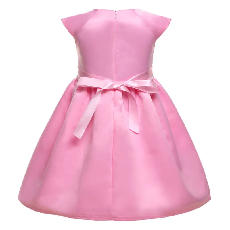 AiLe Rabbit Kids Dresses For Girls Frocks Wedding Party Floral Evening Dress 2 Color Baby Girl Princess Ins Vestido Ball Gown | Детская