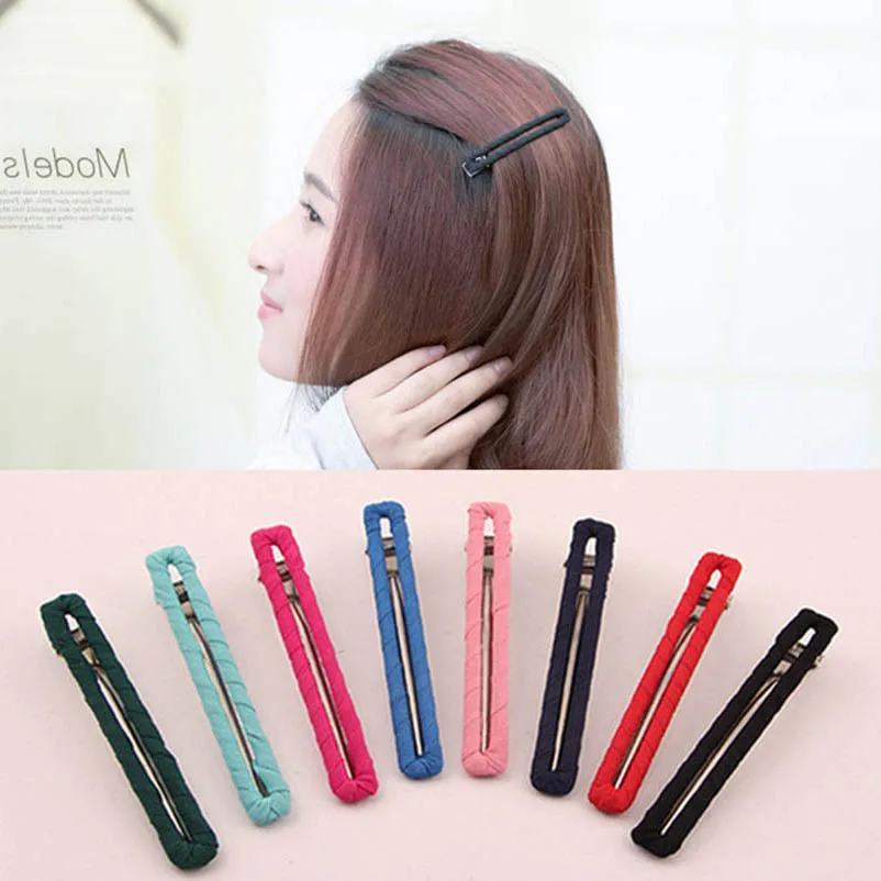 

Rectangle Cloth Pink Black Blue Red Hair Clips & Pins BB Clips Headwear Hair Accessories for Women