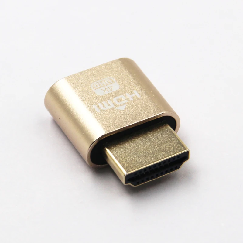 Адаптер Виртуального дисплея VGA HDMI DDC EDID фиктивная вилка без головки запорная