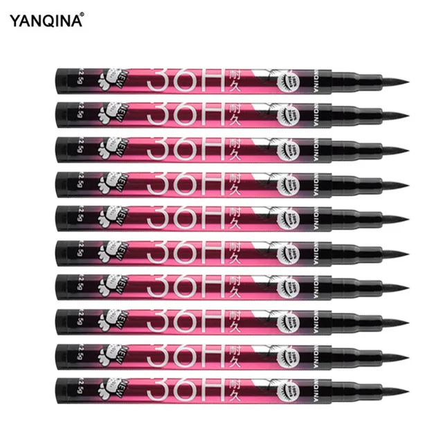 Yanqina 36H черная водостойкая жидкая подводка для глаз Make Up beauty Comestics долговечная