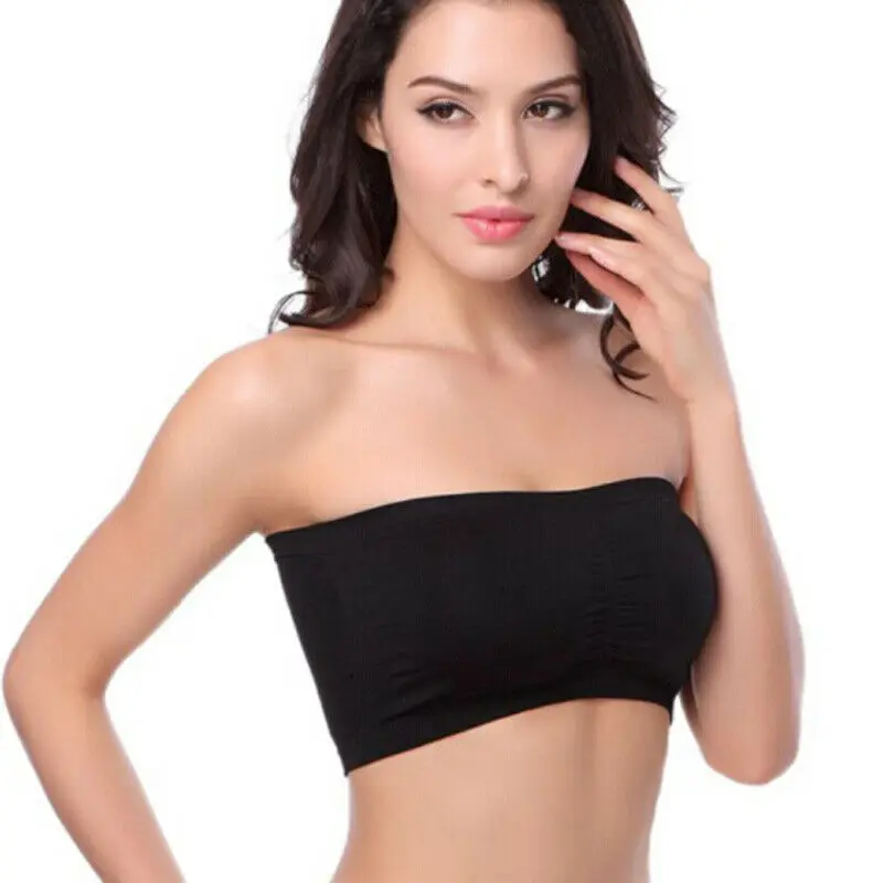 Лидер продаж новинка Женский Мягкий Топ без бретелек Длинный эластичный