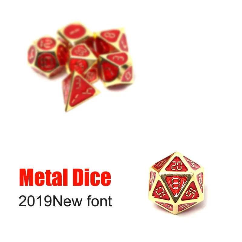 D &amp d dnd Металлический Набор кубиков rpg многогранных одноцветное Подземелья и
