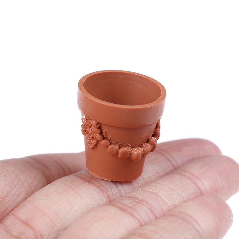 

7 Pcs/Set for 1/12 Dollhouse Fairy Garden Decor Accessories Collectibles Mini Miniature Bonsai Flower Pot