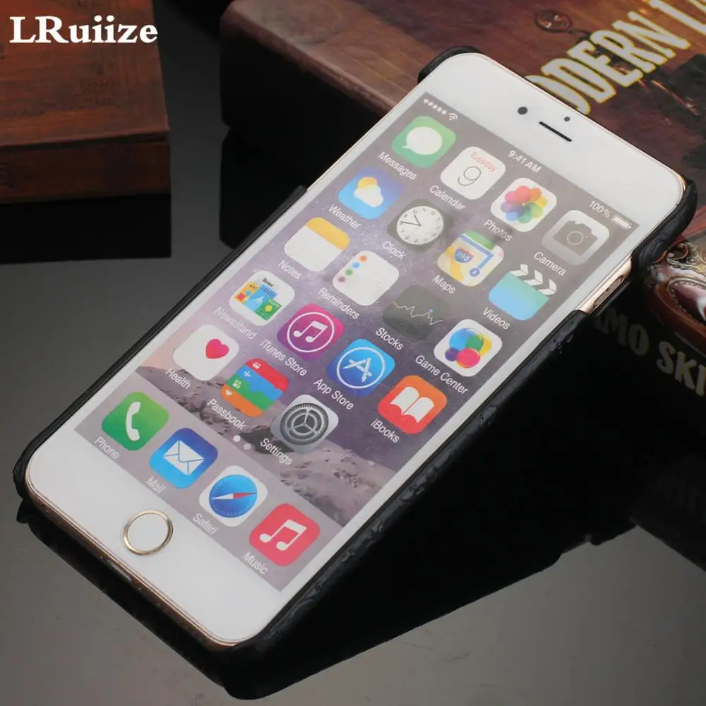 LRuiize натуральная коровья кожа Тонкий чехол для iPhone 8 7 6s/Plus 5S SE 3D чехол Ужасы пираты черепа чехол для телефона s