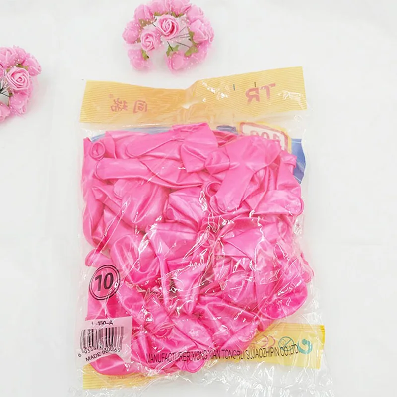 01 Birthday Balloons 10pcs/Hot 1.5g Pearly 10 Inch Round Latex Balloon Kids Toys Wedding Happy Birthday Party Decoration Balloons - Color: 01